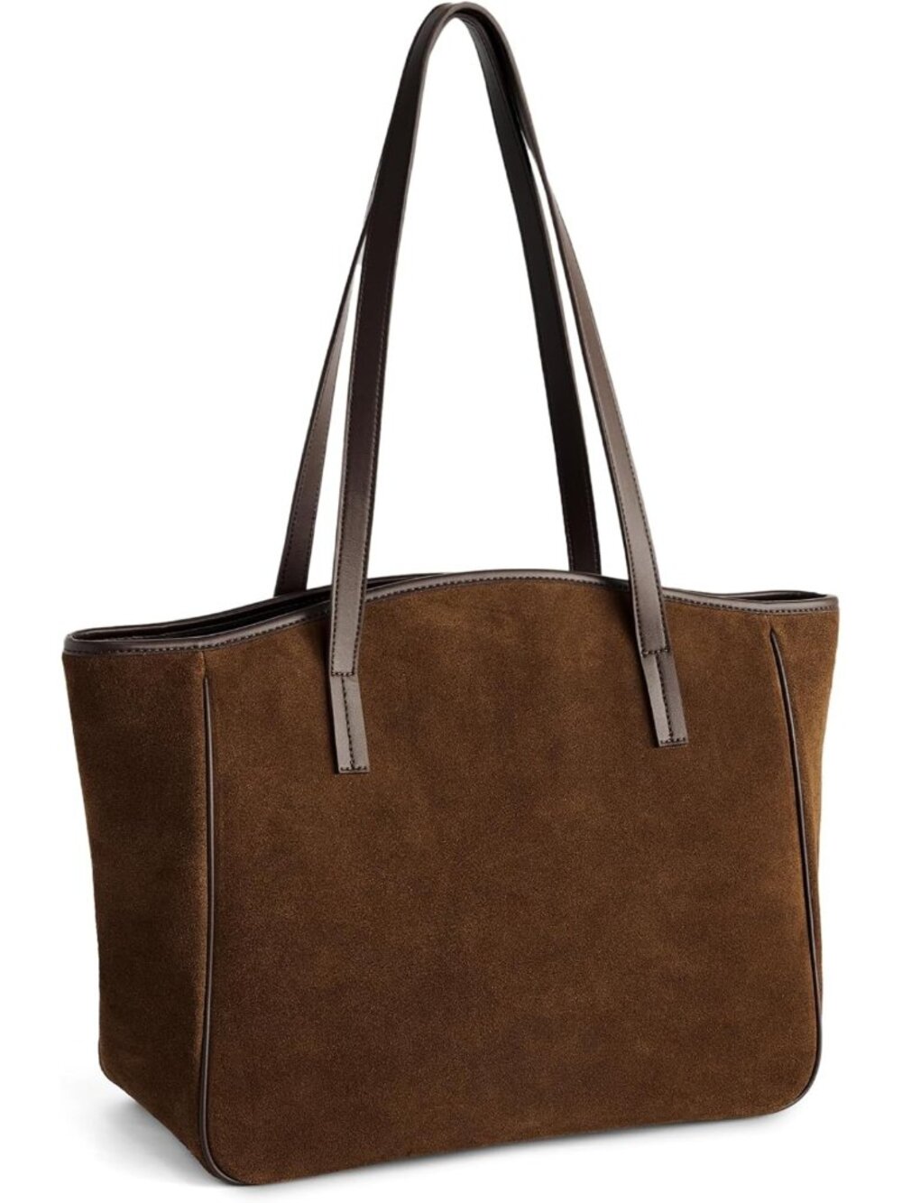 Stylish Genuine Leather Tote Bag for Women - Zipper Handbag & Luggage Sleeve